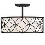 Reid Ceiling Light - Matte Black / White