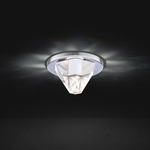 Arles Recessed Color-Select Ceiling Light - Chrome / Crystal