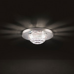 Vega Recessed Color-Select Ceiling Light - Chrome / Crystal