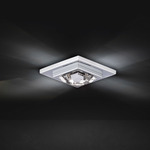Madison Recessed Color-Select Ceiling Light - Chrome / Crystal