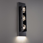 Strata Color-Select Wall Sconce - Black / Crystal