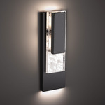 Vail Color-Select Outdoor Wall Sconce - Black / Optic Haze Quartz