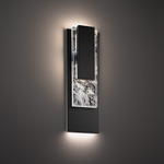 Vail Color-Select Outdoor Wall Sconce - Black / Optic Haze Quartz