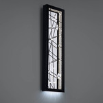 Dreamcatcher Color-Select Outdoor Wall Sconce - Black / Crystal
