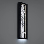 Dreamcatcher Color-Select Outdoor Wall Sconce - Black / Crystal