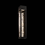 Polar Color-Select Outdoor Wall Sconce - Black / Crystal