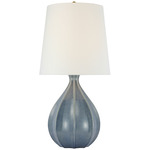 Rana Table Lamp - Polar Blue Crackle / Linen
