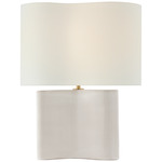 Mishca Wide Table Lamp - Ivory / Linen