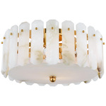 Bonnington Ceiling Light - Hand Rubbed Antique Brass / Alabaster