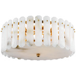 Bonnington Ceiling Light - Hand Rubbed Antique Brass / Alabaster