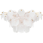 Loire Ceiling Light - Gild / White Strie