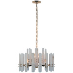 Bonnington Chandelier - Hand Rubbed Antique Brass / Alabaster