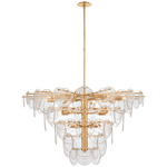 Loire Chandelier - Gild / Clear Strie