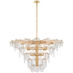 Loire Chandelier - Gild / Clear Strie