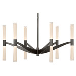 Brenta Chandelier - Bronze / White