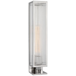 York Wall Sconce - Polished Nickel / Clear