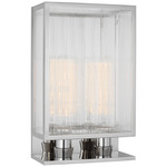 York Wall Sconce - Polished Nickel / Clear