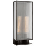 York Wall Sconce - Bronze / Clear