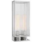 York Wall Sconce - Polished Nickel / Clear