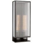 York Outdoor Wall Sconce - Bronze / Clear