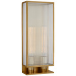 York Outdoor Wall Sconce - Soft Brass / Clear