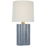 Lakepoint Table Lamp - Polar Blue Crackle / Linen