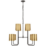 Go Lightly XL Chandelier - Soft Brass / Bronze