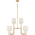 Go Lightly XL Chandelier - Linen / Gild