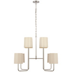 Go Lightly XL Chandelier - China White / Polished Nickel