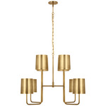 Go Lightly XL Chandelier - Soft Brass / Soft Brass