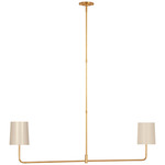 Go Lightly Linear Chandelier - China White / Gild
