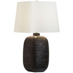Pemba Table Lamp - Black / Linen