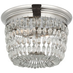 Paris Flea Market Ceiling Light - Polished Nickel / Seeded