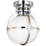 Gracie Ceiling Light - Polished Nickel / White