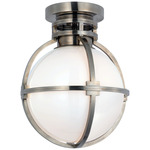 Gracie Ceiling Light - Antique Nickel / White