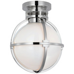 Gracie Ceiling Light - Polished Nickel / White