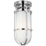 Gracie Tall Ceiling Light - Polished Nickel / White