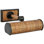 Halwell Picture Light - Bronze / Natural Rattan