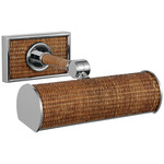 Halwell Picture Light - Polished Nickel / Natural Rattan