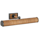 Halwell Picture Light - Bronze / Natural Rattan