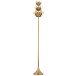 Alberto Torchiere Floor Lamp - Antique Burnished Brass