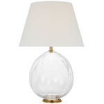 Talia Table Lamp - Clear / Linen