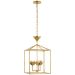 Alberto Open Cage Lantern Pendant - Antique Burnished Brass