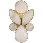 Lloyd Petite Alabaster Wall Sconce - Soft Brass / Alabaster