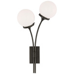 Prescott Wall Sconce - Bronze / White