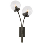 Prescott Wall Sconce - Bronze / Clear