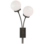 Prescott Wall Sconce - Bronze / White