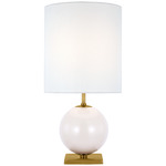Elsie Small Table Lamp - Blush / Linen