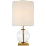 Elsie Small Table Lamp - Clear / Linen