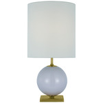 Elsie Small Table Lamp - Lilac / Linen